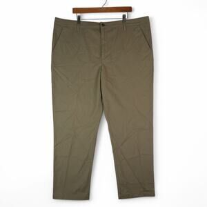 Magellan Outdoors Chino Pants Mens 42X30 Flat Front‎ Heritage Brown New